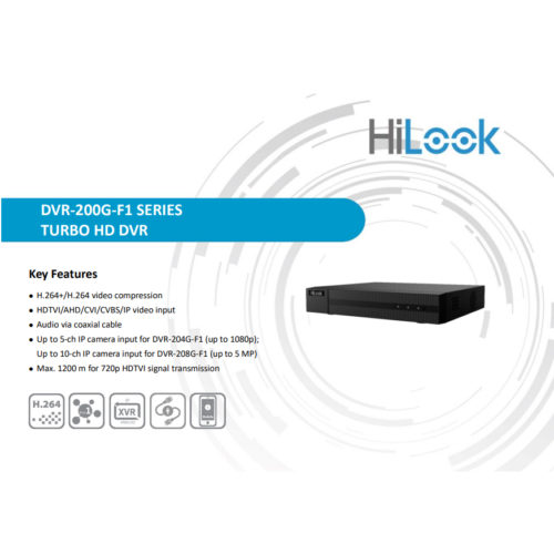 HILOOK DVR-204G-F1 4CH