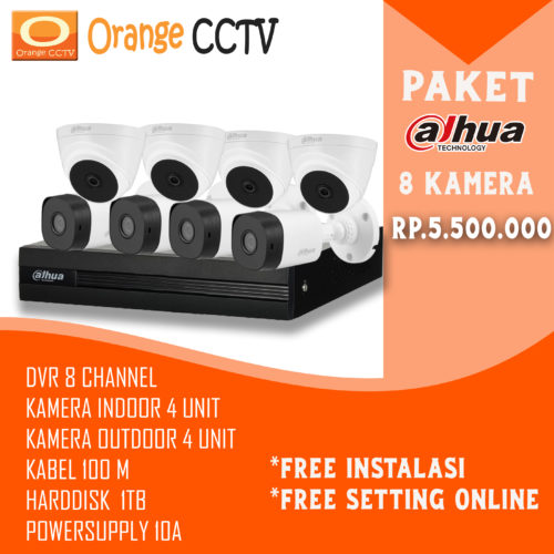 Paket 8 Kamera Dahua 2mp